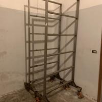 COPPIA CARRELLI INOX PER SALUMI