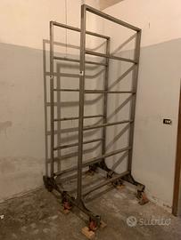 COPPIA CARRELLI INOX PER SALUMI