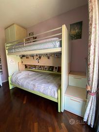 Letto a soppalco per camera ragazzo/a