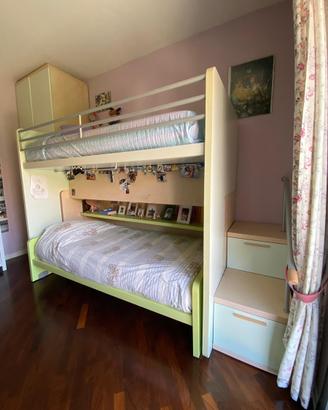 Letto a soppalco per camera ragazzo/a
