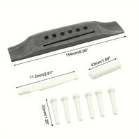 Ponte palissandro Saddle pin e nut chitarra