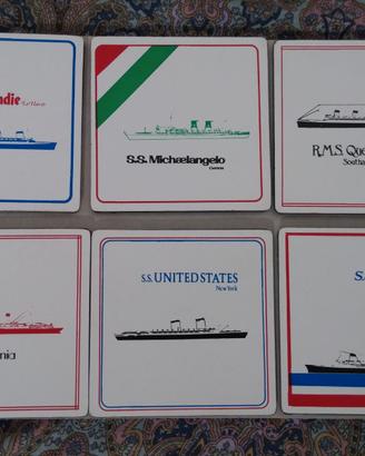 Sottobicchieri antichi navi da collezione