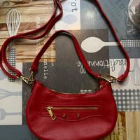 Borsa in vera pelle Rossa