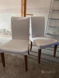 2 Sedie Ikea con fodera