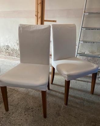 2 Sedie Ikea con fodera
