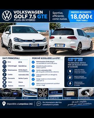 Golf Gte anno 2018