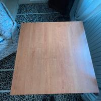 Tavolo legno 90 x 90 cm allungabile con sedie