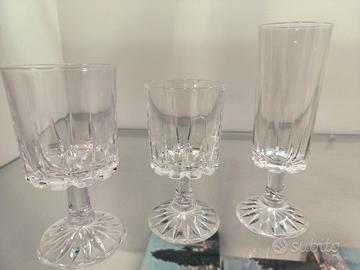 bicchieri in cristallo RCR. Vintage 