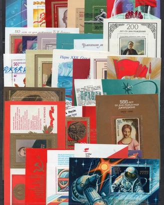 RUSSIA 1976/80 Serie complete + Foglietti MNH