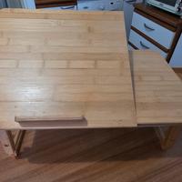 Vassoio da letto pieghevole in bambù 