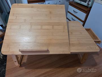 Vassoio da letto pieghevole in bambù 