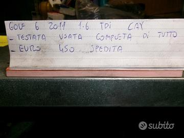 Testata volkswagen golf 6 1.6 tdi tipo cay