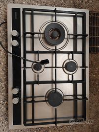 Piano cottura gas 4 fuochi 80 cm