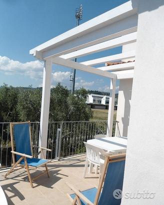 Appartamento con terrazza in villa