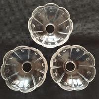 Vecchie bobeche coppette in vetro cristallo