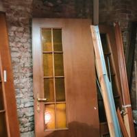 Porte in Legno massello con vetro_ €60 cad.