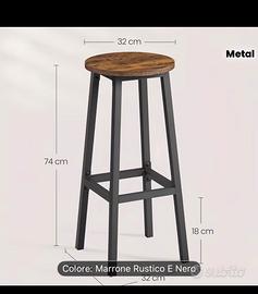 Set Completo 6 Sgabelli Alti