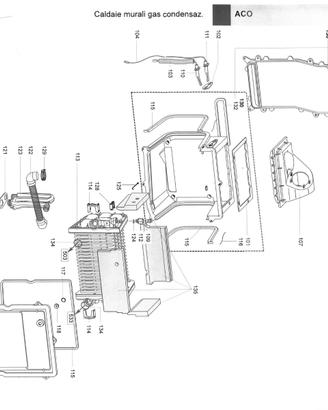 pezzi di ricambio caldaia Ariston ACO 27 32