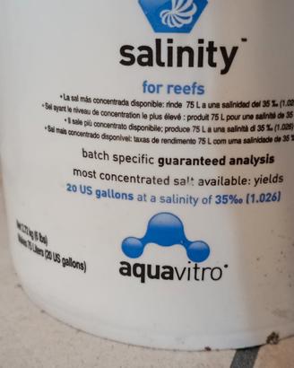 sale marino per acquario 