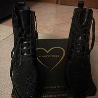 Marco Tozzi Stivaletti Black Glitter Casual tg. 39