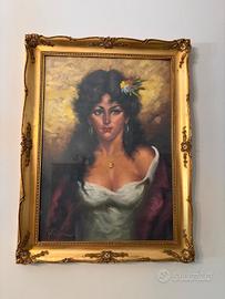 ritratto di donna  autore Gaetano Vitale