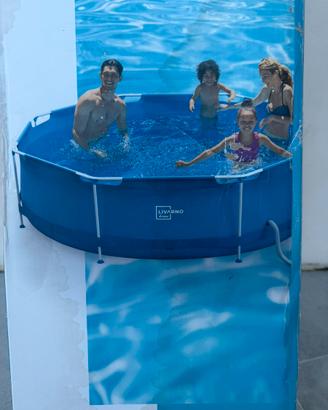 Piscina fuori terra 3m diametro con filtro