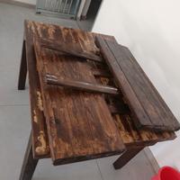 tavolo da pranzo riciclato pancale pallet