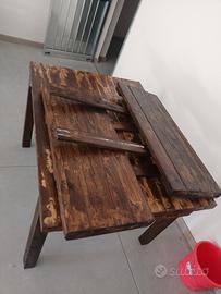 tavolo da pranzo riciclato pancale pallet