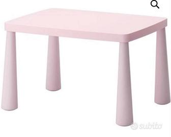 tavolo + sedia rosa  mammut Ikea