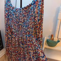 vestito in chiffon viscosa 100%