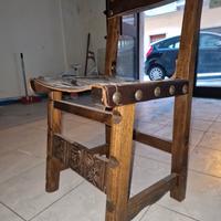 sedie classiche seduta e schienale in cuoio