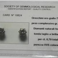 Orecchini oro 18kt con brillanti