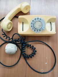 telefono vintage giallo  a rotella Starlite