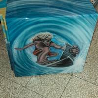 Case pc tower aerografato surf