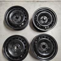 Cerchi in acciaio 15 pollici 4 x 100