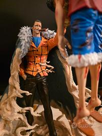  Luffy vs Sir Crocodile  in resina