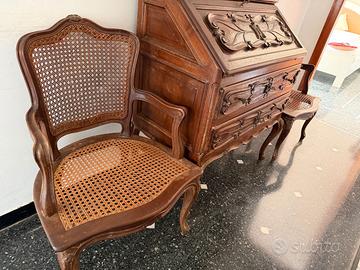 Secretaire in legno intagliato secolo scorso 2 sed