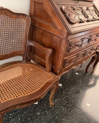 Secretaire in legno intagliato secolo scorso 2 sed