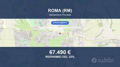 Immobile in asta di 79 m² con box auto a Roma