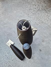 lampadario con 2 applique 