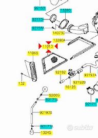 Filtro aria Kawasaki GTR1400 110130014