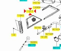 Filtro aria Kawasaki GTR1400 110130014