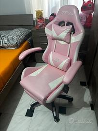 Sedia da Gaming con Led RGB e poggiapiedi