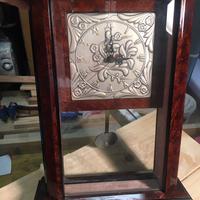 Orologio anni 90 legno e argento