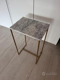 Tavolino in marmo bianco
