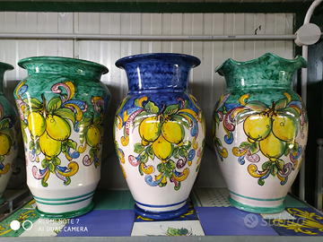 Portaombrelli in ceramica vietrese maiolicato