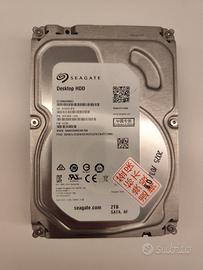 HDD 3.5" Seagate da 2 TB nuovo