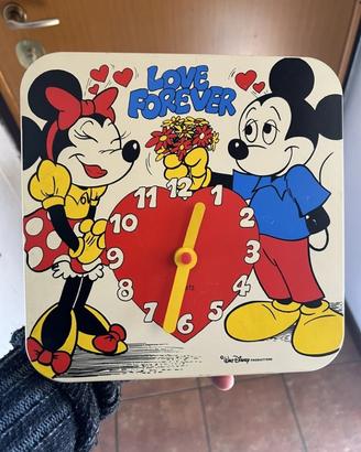 orologio vintage da parete Walt Disney Production