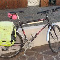 Bicicletta da viaggio o da città con borse incluse
