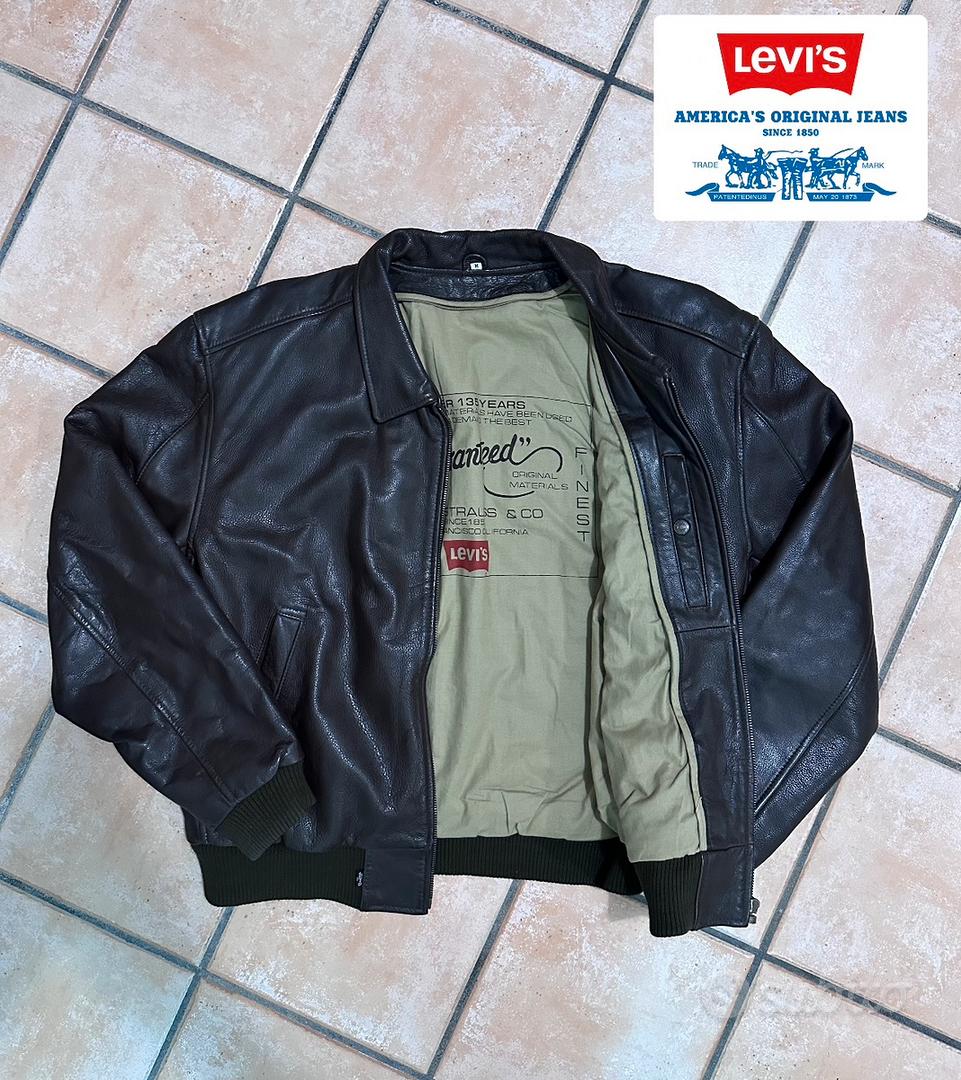 Giacca pelle levi's uomo best sale